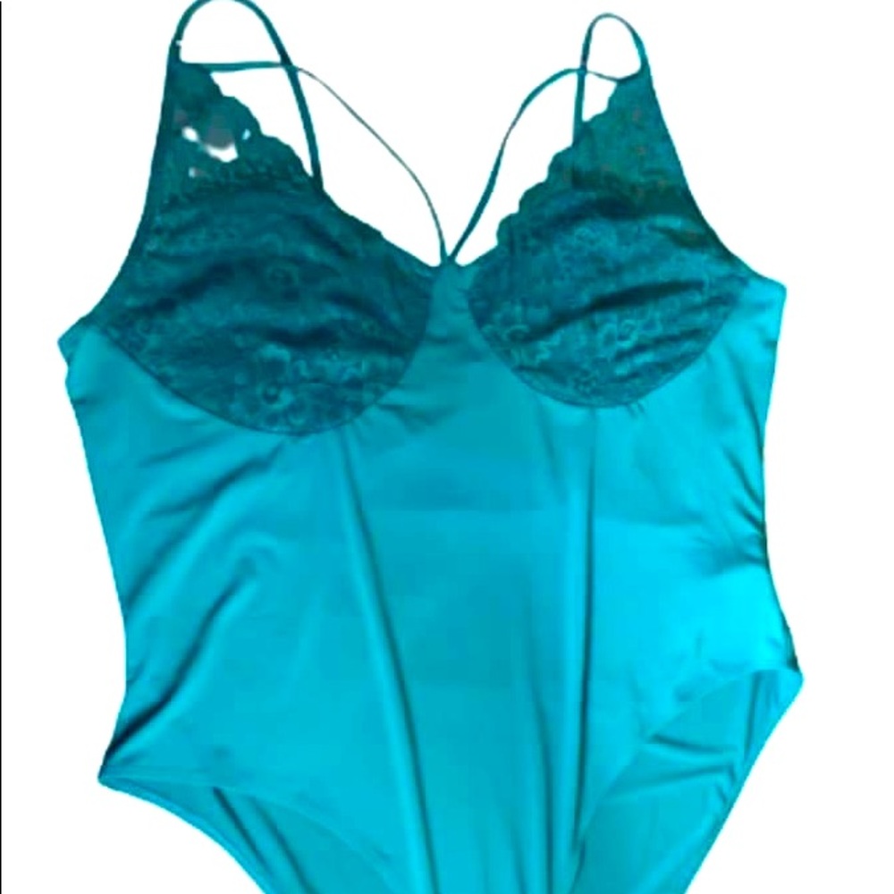 Green one piece lingerie